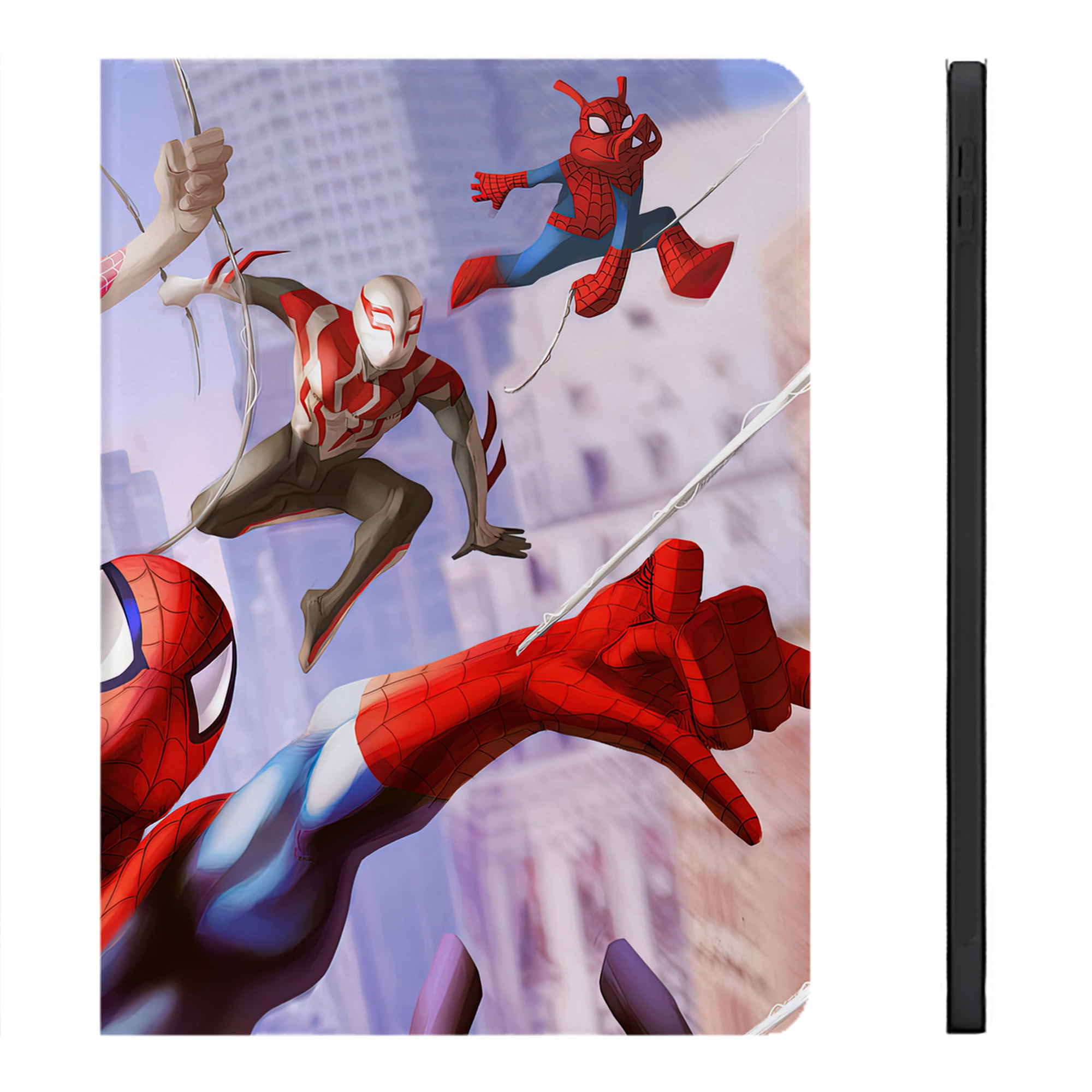 （画像用） Spider Man スパイダーマン IPadケース ペンホルダー付き ブックスタイルデザイン